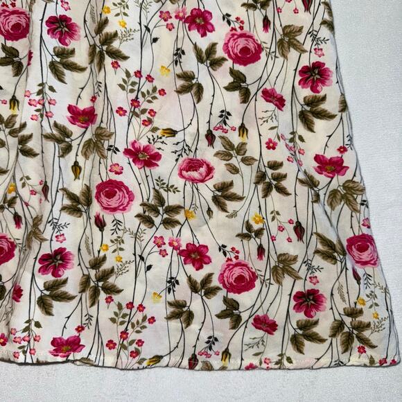 Trixxi‎ Unlined Blend Spaghetti Strap Floral Mini Tank Dress L Stretched - Picture 3 of 9